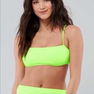 Holister neon bikini both top and bottoms